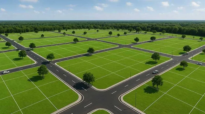 Land parcel and location marker